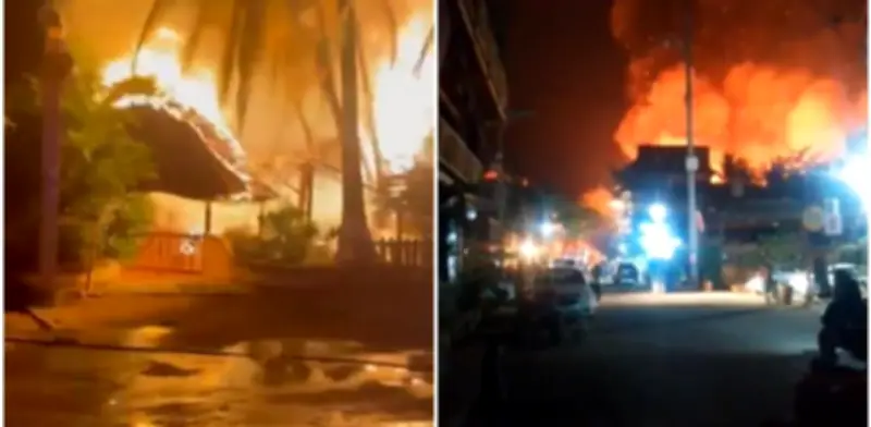 Fiscalía de Oaxaca atribuye incendio en Punta Zicatela a falla eléctrica