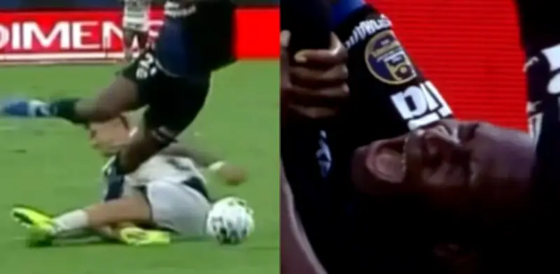 Fractura escalofriante de Jean Pierre Arroyo en Ecuador tras entrada de Brian Negro