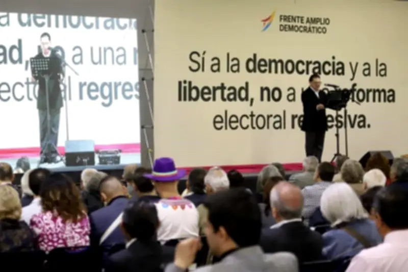 Frente Amplio Opositor Llama a Resistir Contra la Reforma Electoral del Gobierno