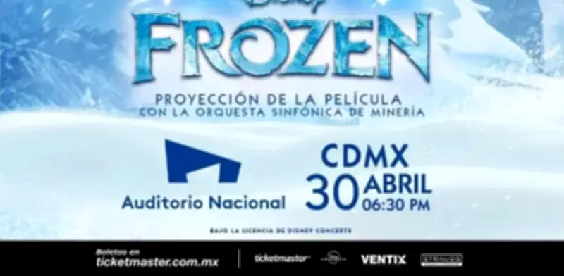 Frozen con Orquesta Sinfónica de Minería iluminará el Auditorio Nacional este Día del Niño