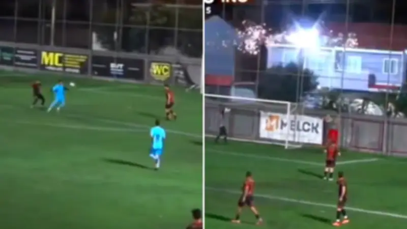 Futbolista provoca apagón en colonia tras remate descontrolado que impacta cables de alta tensión