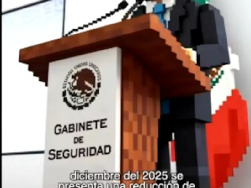 García Harfuch se convierte en sensación gamer con versión Minecraft de sus mañaneras