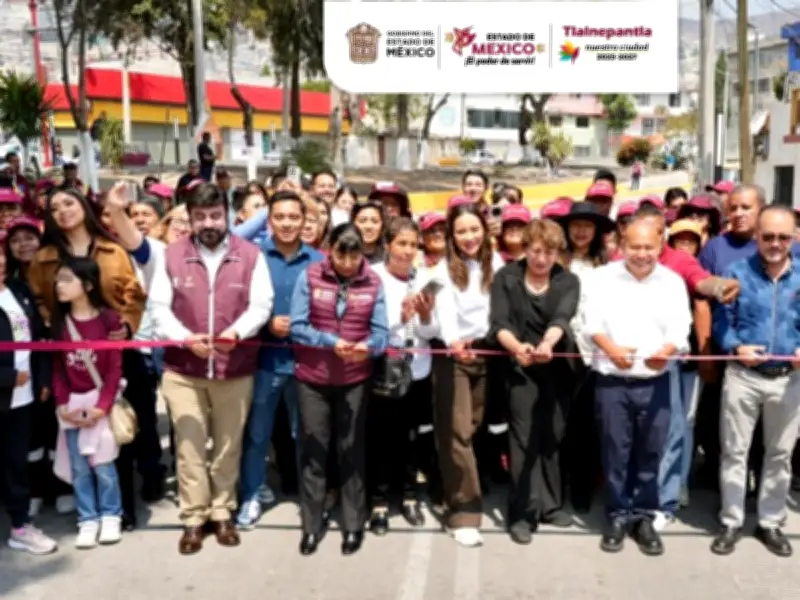 Gobernadora Delfina Gómez inaugura mejoramiento urbano en Avenida Acueducto de Tlalnepantla
