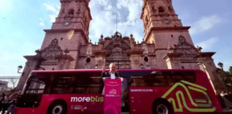 Gobierno de Michoacán lanza el Morebús: sistema BRT que moverá 80 mil personas diarias