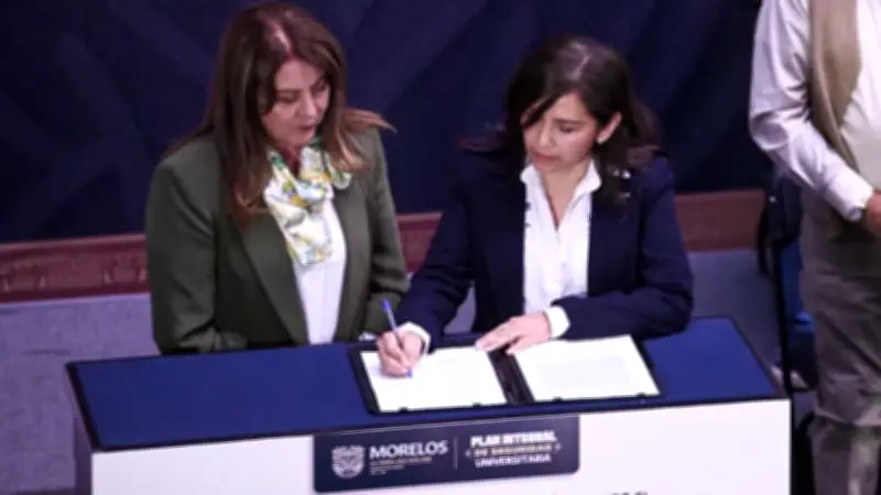 Gobierno de Morelos y UAEM firman convenio para reforzar seguridad en 39 campus universitarios