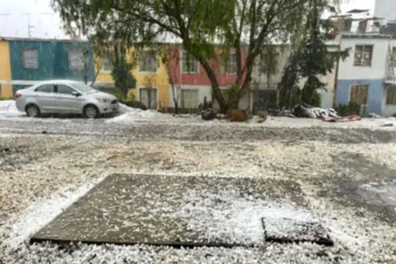 Granizada intensa azota la Zona Metropolitana del Valle de México