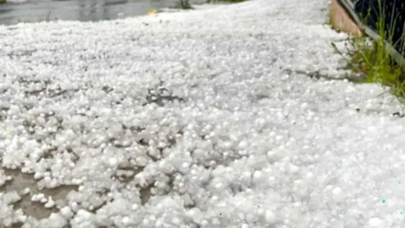 Granizadas históricas cubren de blanco múltiples estados de México