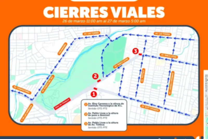 Guadalupe Anuncia Cierres Viales en Eloy Cavazos y Pablo Livas por Obras