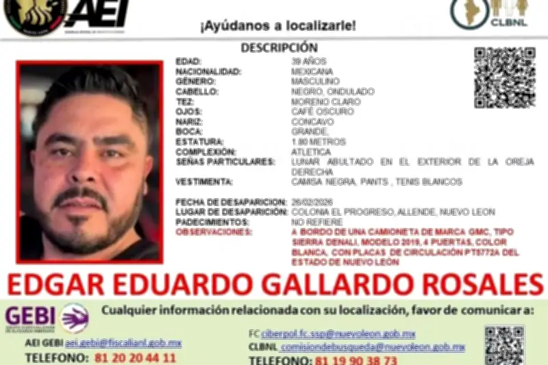 Hallan sin vida a joven desaparecido en Allende, Nuevo León