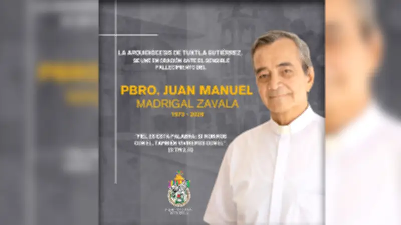 Hallan sin vida a sacerdote Juan Manuel Zavala en Chiapas tras ser reportado como desaparecido