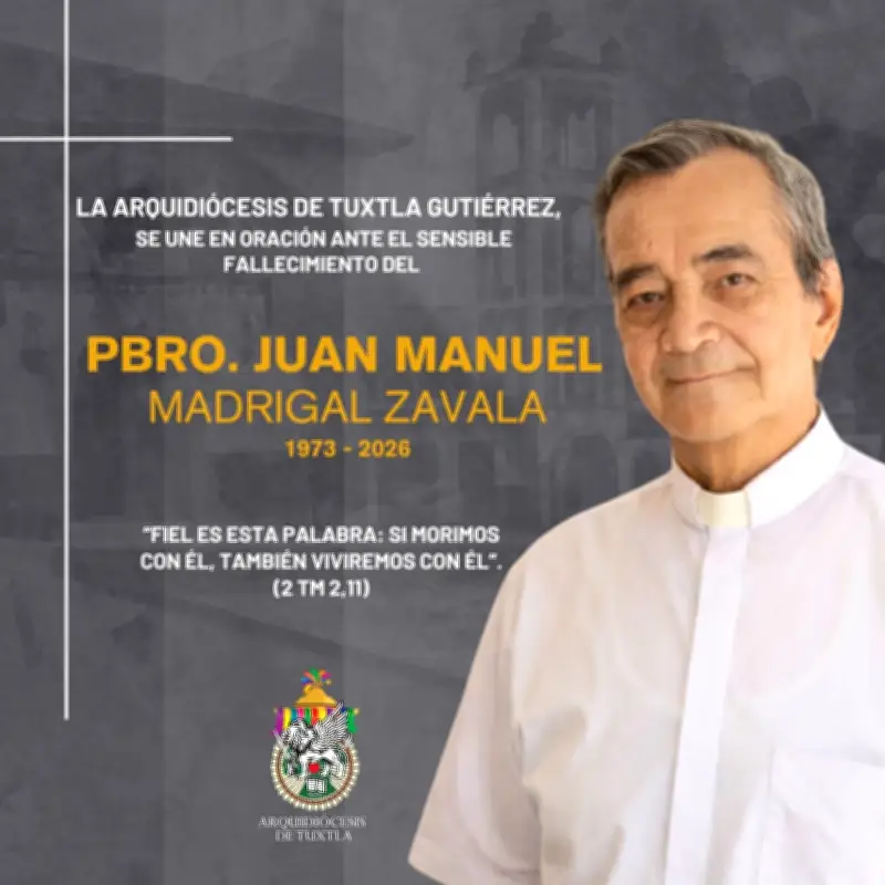 Hallan sin vida a sacerdote reportado como desaparecido en Chiapas; autoridades investigan