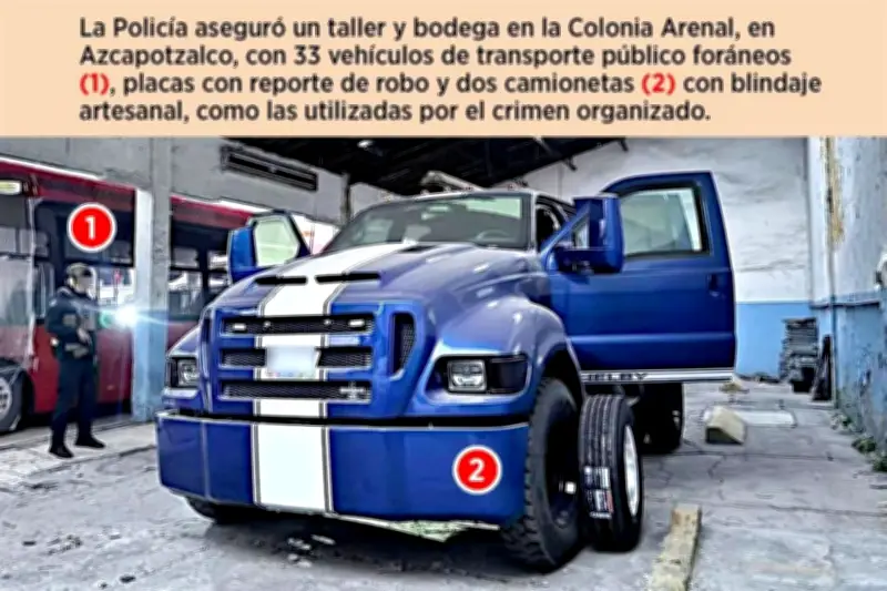 Hallan vehículos blindados tipo 'monstruos' en Azcapotzalco, CDMX