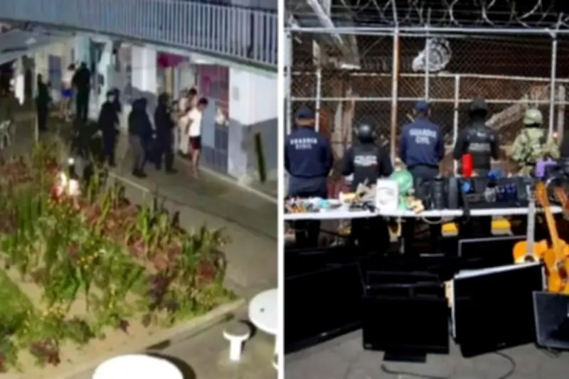 Hallazgo de Armas, Drogas y Artículos de Lujo en Penal de Uruapan