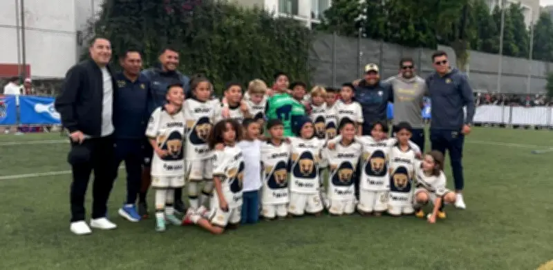 Hijos de Efraín Juárez y Carrasquilla se Coronan Campeones con Pumas Sub-10