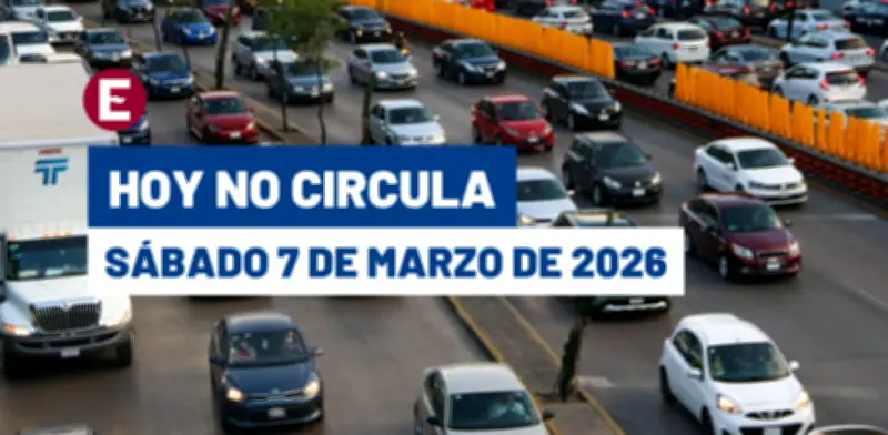 Hoy No Circula del 7 de marzo 2026: restricciones y multas en CDMX y Edomex
