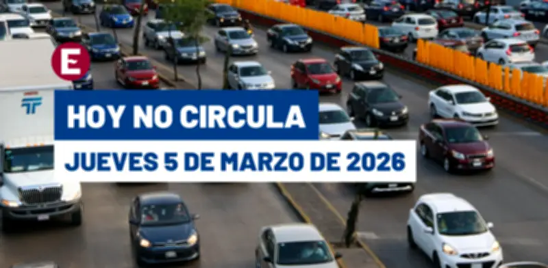 Hoy No Circula del jueves 4 de marzo de 2026: restricciones y multas en CDMX y Edomex