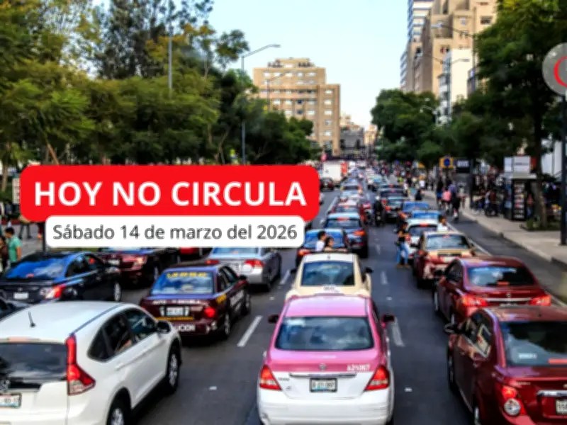 Hoy No Circula Sabatino: Sin Doble Programa para el 14 de Marzo en CDMX y Edomex