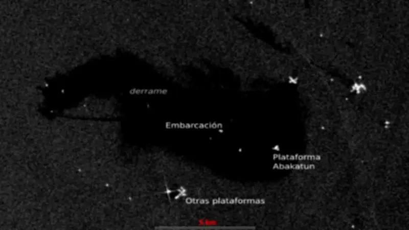 Imágenes satelitales revelan derrame de petróleo de 630 km en Golfo de México