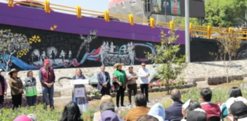 Inauguran Primer Jardín de Agua de Lluvia 'Coapam' junto al Estadio Azteca en CDMX