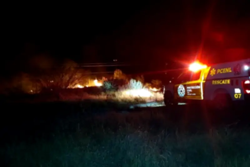 Incendio forestal de gran magnitud arrasa la Sierra de la Huasteca Potosina