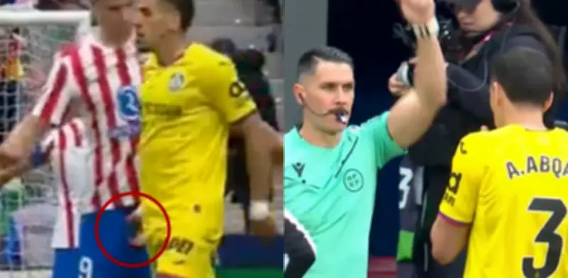 Insólita expulsión de Abdel Abqar por pellizco en testículos a Sørloth en partido de LaLiga