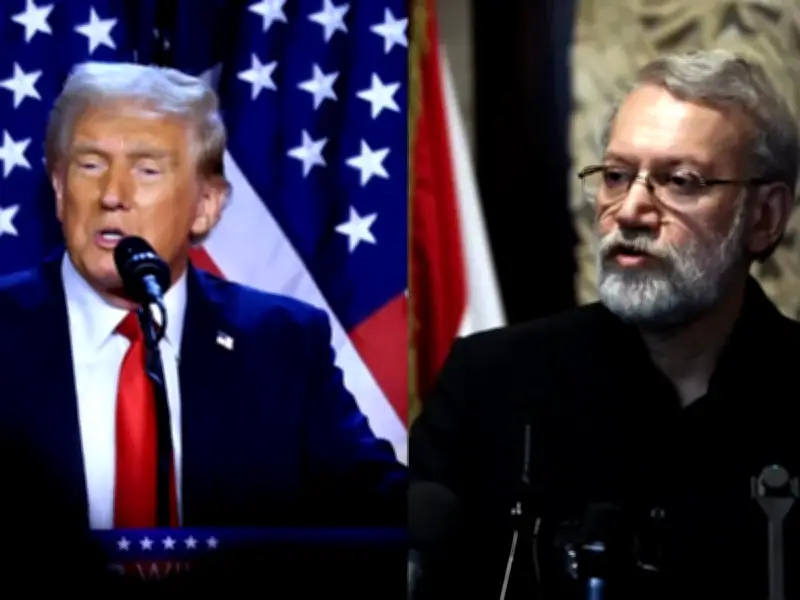 Irán responde a Trump: Lariyani califica sus amenazas como 'vacías' y advierte 'vigila tu espalda'