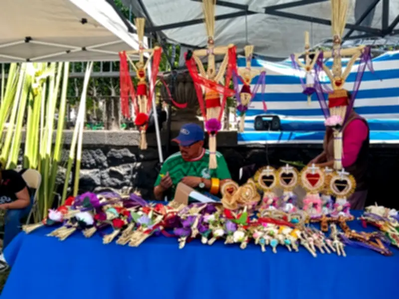 Iztapalapa se prepara para Semana Santa: Ramos y escenario listos para el Viacrucis