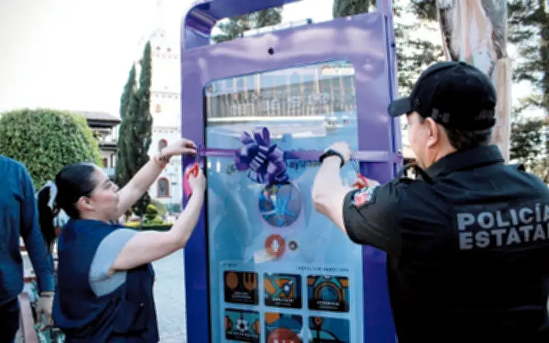 Jalisco activa primer Tótem Zona Pulso de Vida en Mazamitla para proteger a mujeres