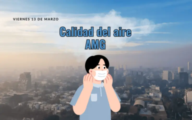 Jalisco: Mala Calidad del Aire en Guadalajara Este 13 de Marzo con Índices Alarmantes