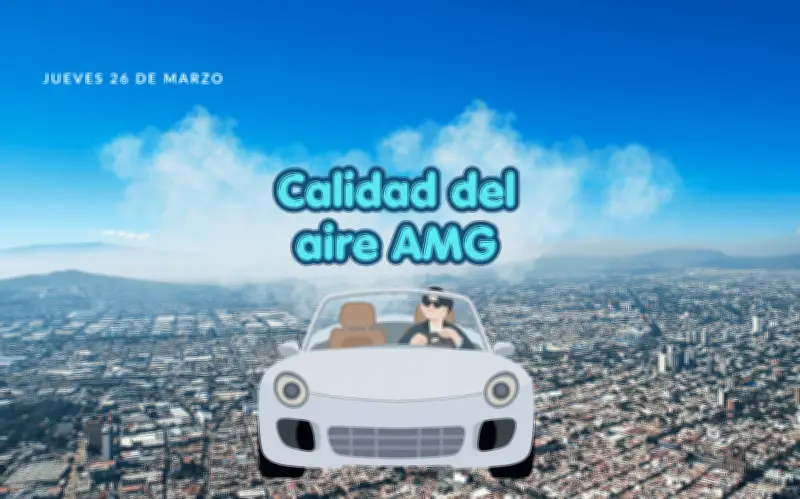 Jalisco: Mala calidad del aire en Miravalle con 104 puntos IMECA este 26 de marzo