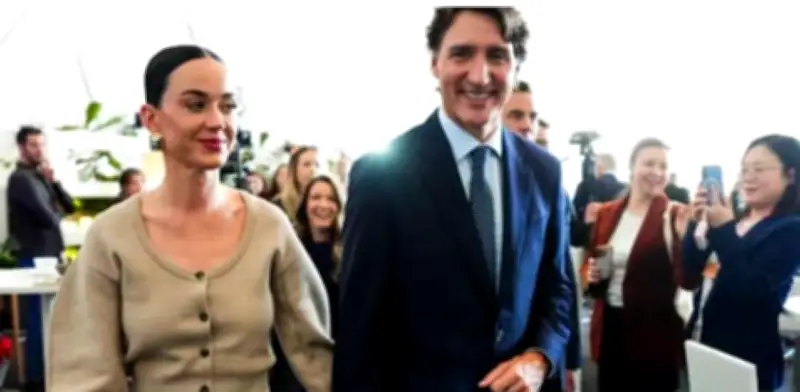 Katy Perry brilla en Davos junto a Justin Trudeau en un discurso sobre poder blando