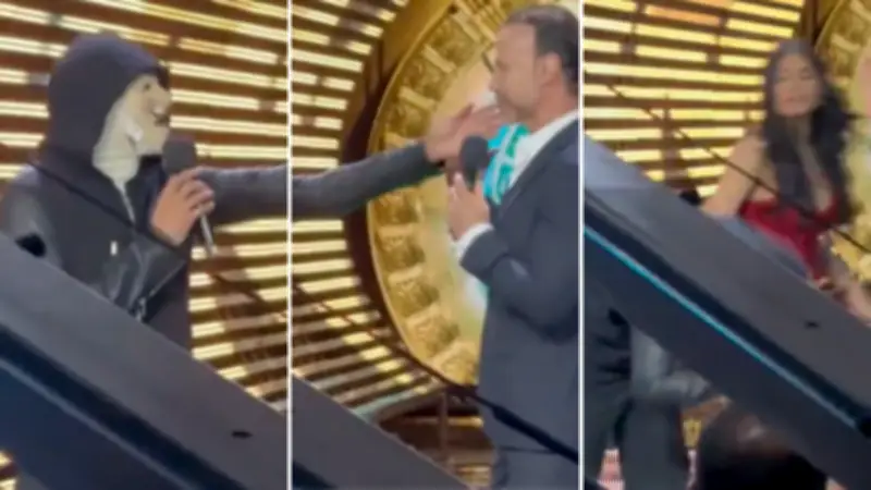 Kristal Silva y Zague golpean a El Capi Pérez en evento de TV Azteca