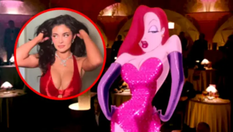 Kylie Jenner deslumbra en los Oscar 2026 con vestido rojo inspirado en Jessica Rabbit