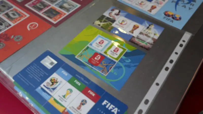 La historia de los mundiales de fútbol capturada en estampillas filatélicas