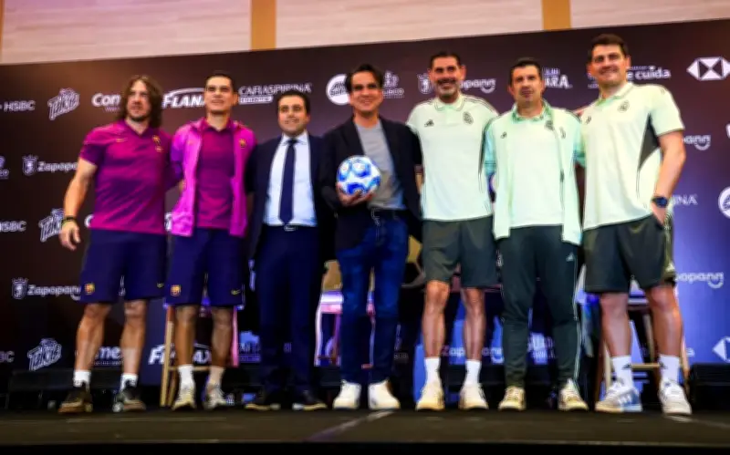 Leyendas del Real Madrid y Barcelona se enfrentan en Guadalajara en partido amistoso