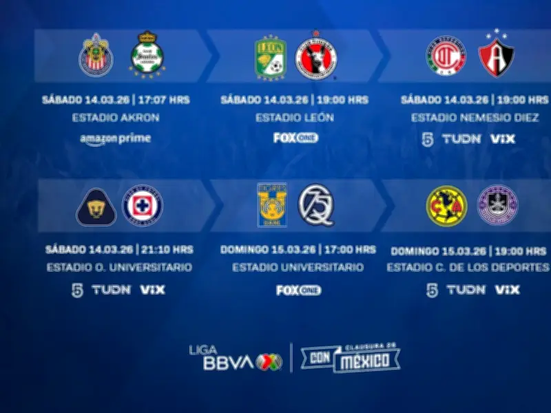 Liga MX: Pumas vs Cruz Azul destaca en jornada 11 con choque de líderes