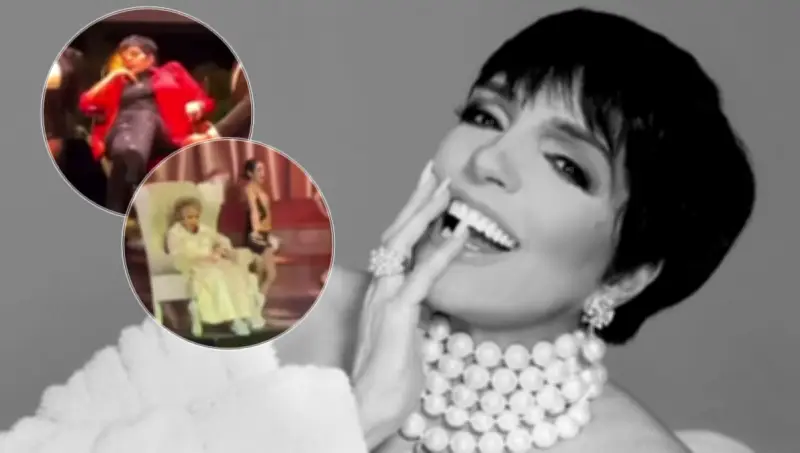 Liza Minnelli es cargada en silla y desata comparaciones con Silvia Pinal