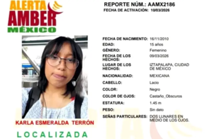 Localizan con vida a joven desaparecida en Cadereyta tras intensa búsqueda