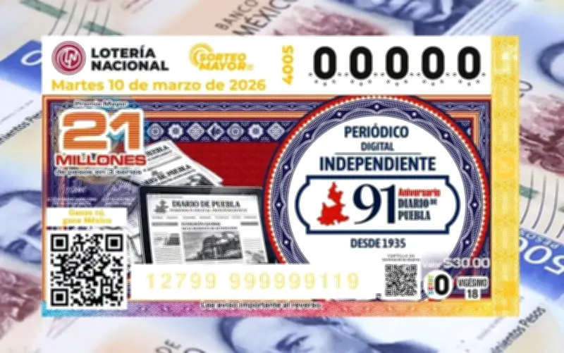 Lotería Nacional: Sorteo Mayor 4005 otorgó 21 millones de pesos con billete conmemorativo