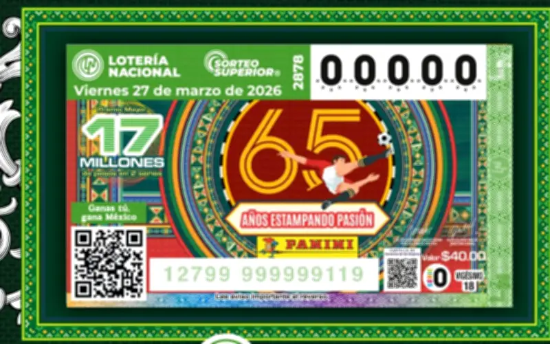 Lotería Nacional: Sorteo Superior 2878 otorga 17 millones de pesos a ganador de Monterrey