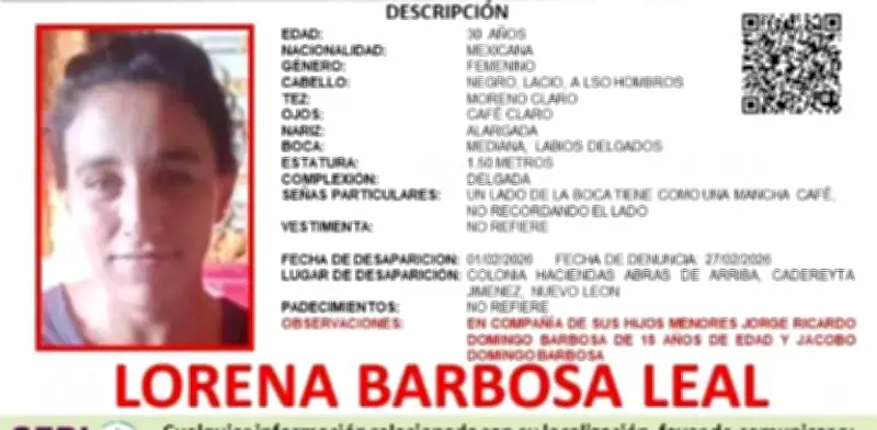 Madre y sus dos hijos desaparecen en Cadereyta, Nuevo León; Fiscalía investiga