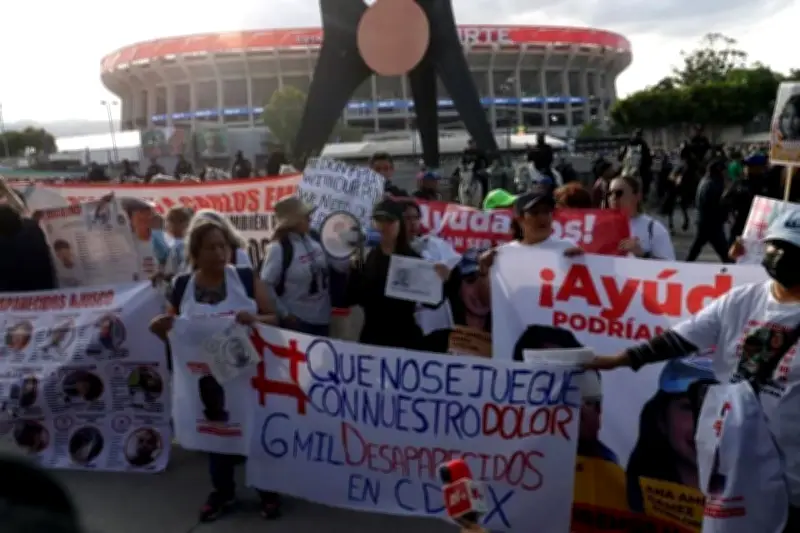 Madres Buscadoras Protestan en Estadio Banorte por Desapariciones en México