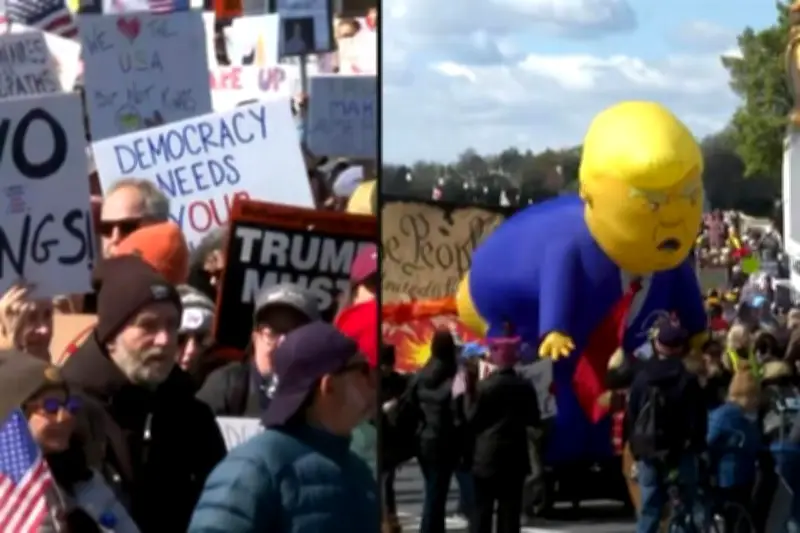 Manifestaciones Masivas Contra Trump Recorren Estados Unidos