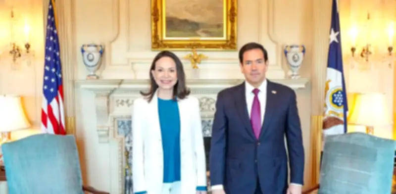 María Corina Machado se reúne con Marco Rubio en Washington para hablar sobre Venezuela