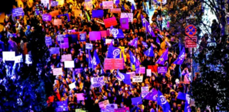 Marcha global feminista exige igualdad y paz en Oriente Medio en Día de la Mujer