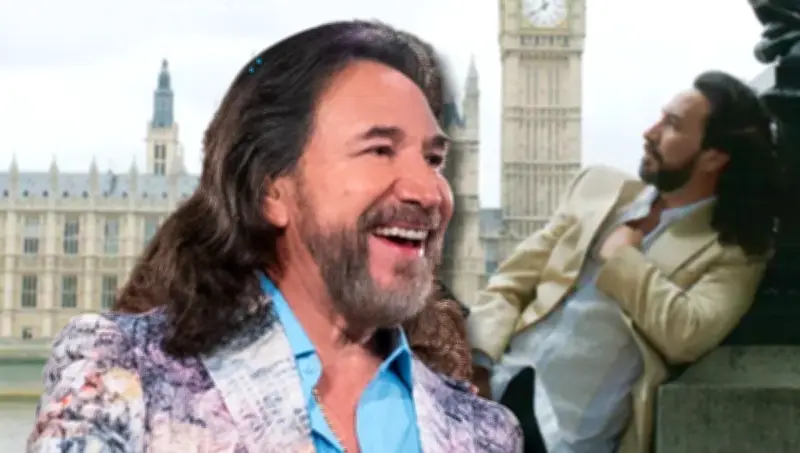 Marco Antonio Solís crea tendencia viral en Londres: turistas imitan su icónica portada