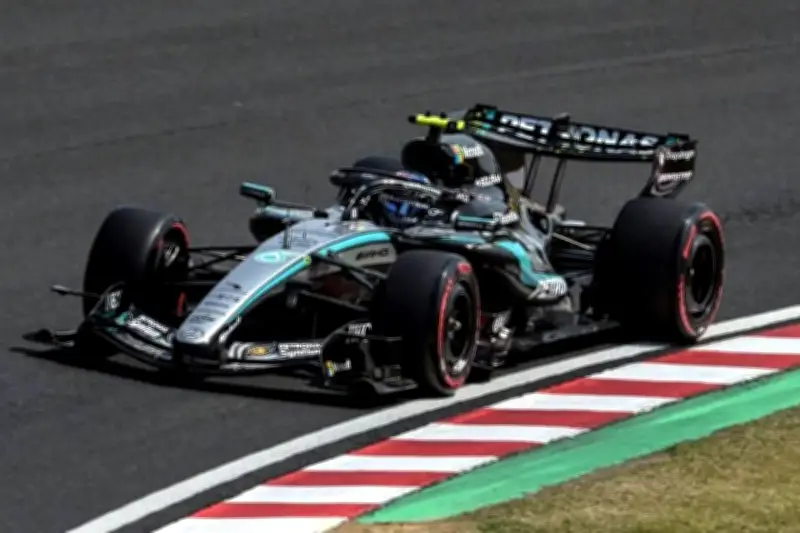 Mercedes Domina la P3 en el Gran Premio de Japón con Hamilton y Russell