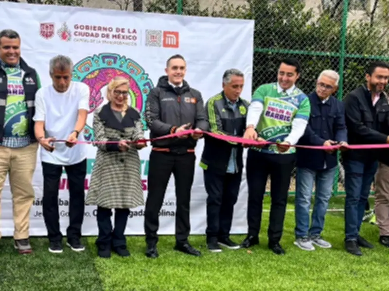 Metro inaugura canchas deportivas en Cuajimalpa como parte de estrategia capitalina