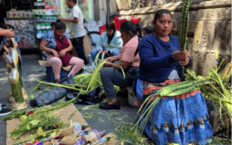 Miles de fieles católicos celebran Domingo de Ramos en Guadalajara con bendición de palmas