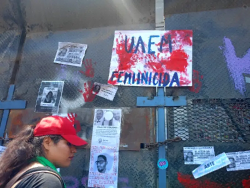 Miles de mujeres exigen justicia por feminicidios de estudiantes de la UAEM en el 8M en Morelos